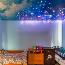 Stretch ceiling for children's room: 60 best photos and ideas-5