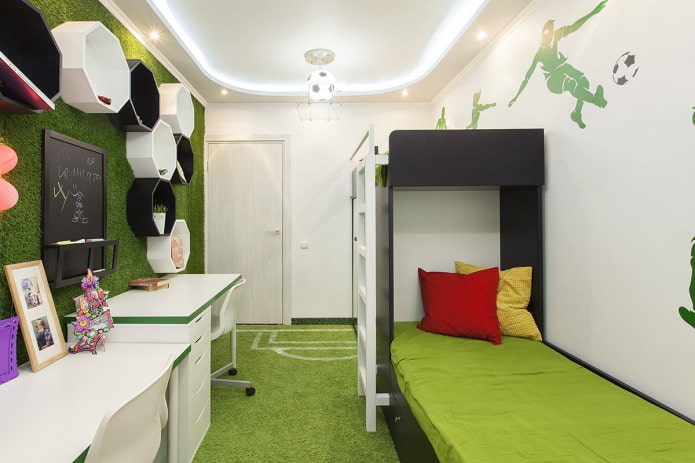 stretch ceiling in the children's room (lighting)