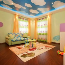 Stretch ceiling for children's room: 60 best photos and ideas-3