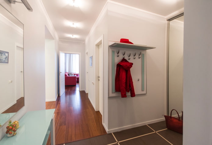 stretch ceiling structure in an L-shaped room