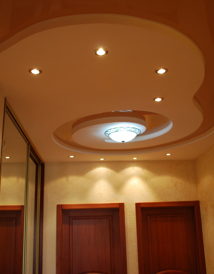 complex-shaped stretch ceiling structure