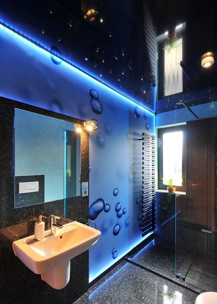 Bathroom with lighting