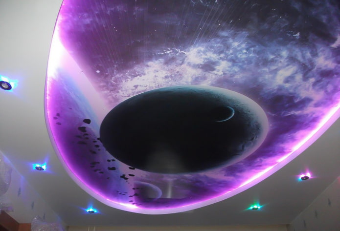 ceiling with space image