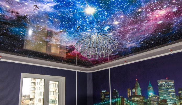 ceiling with space image