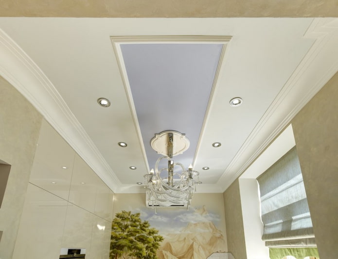 stretched canvas with baseboards