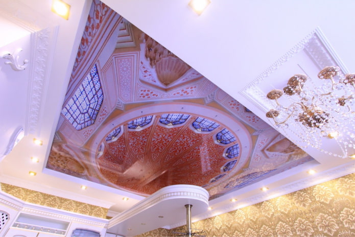 ceiling with photo printing