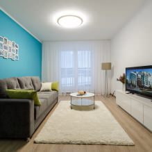 Stretch ceilings in the living room: types, design, lighting, 60 photos in the interior-9