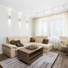 Stretch ceilings in the living room: types, design, lighting, 60 photos in the interior-5