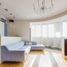 Stretch ceilings in the living room: types, design, lighting, 60 photos in the interior-8