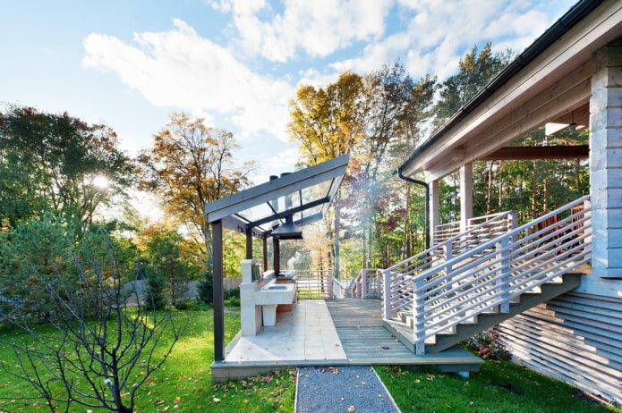 Canopy for a summer kitchen