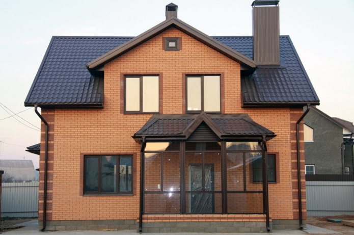 brick facade finishing