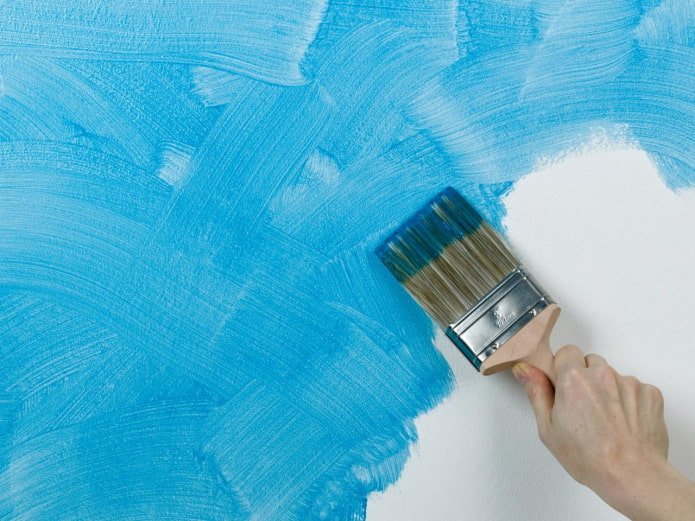 textured painting with a brush