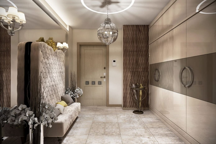 hallway interior in neoclassical style