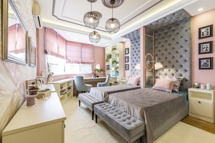 children's room interior in neoclassical style