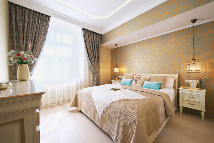 wall decoration in the interior in the neoclassical style