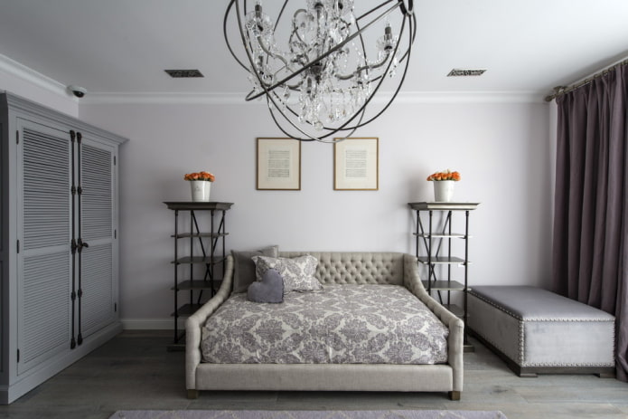 furniture in the interior in the neoclassical style