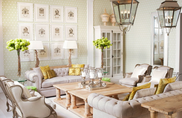 neoclassical interior decoration