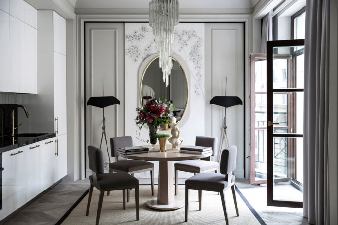 neoclassical interior decoration