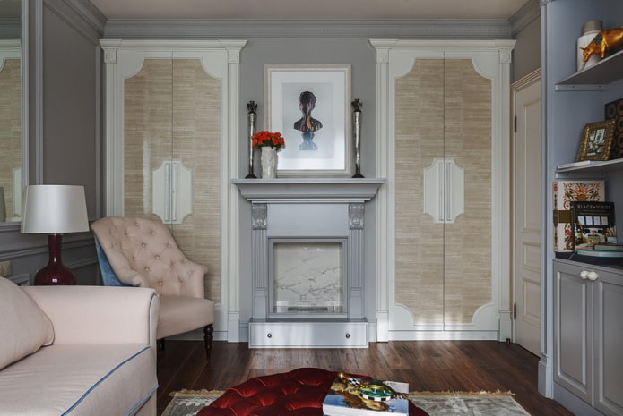 living room in neoclassical style