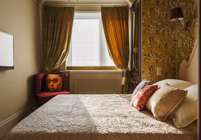 bedroom in neoclassical style