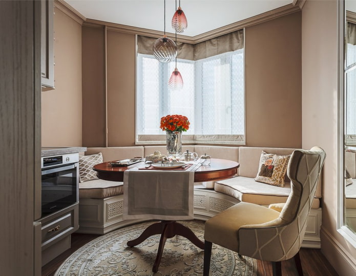 kitchen in neoclassical style