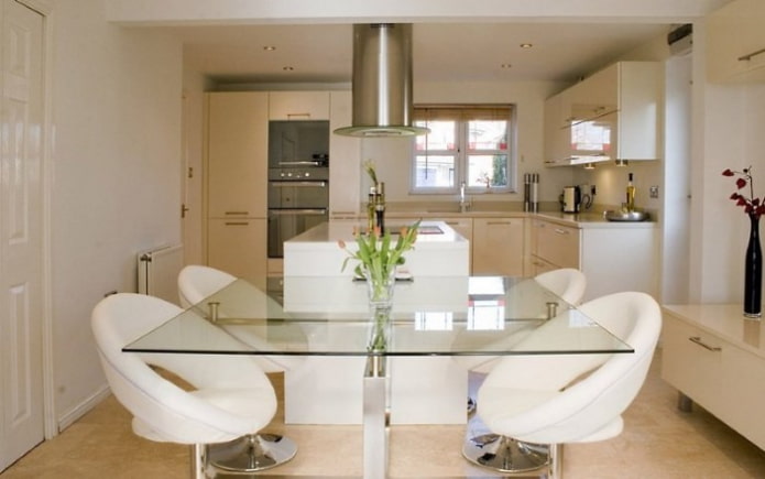 table with glass top