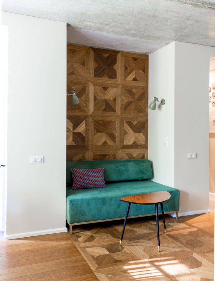 Sofa in a niche