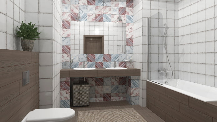 niche with a sink in the bathroom interior