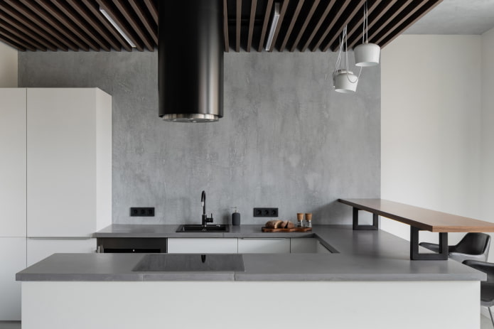 bar counter in the interior