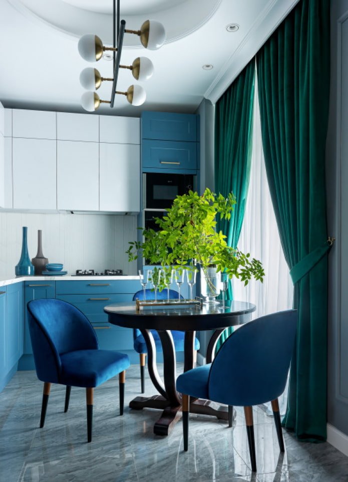 table in a small kitchen