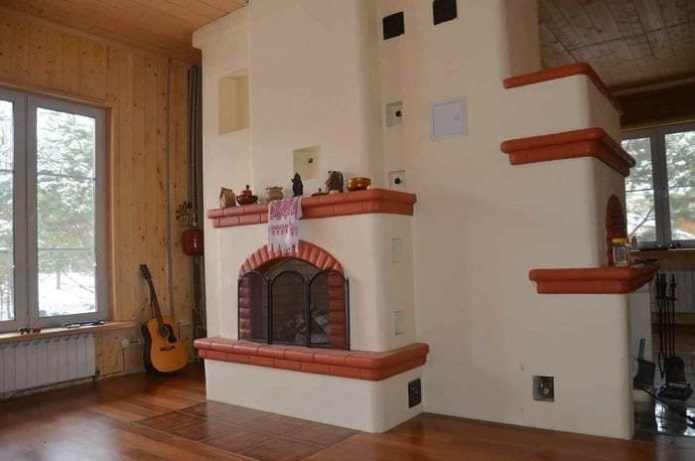 large white stove