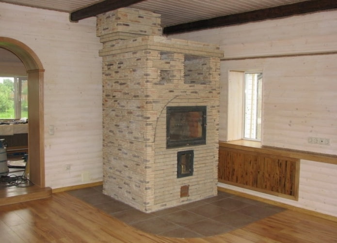 stove under a stone
