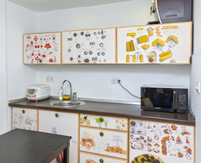 Decoupage in the kitchen