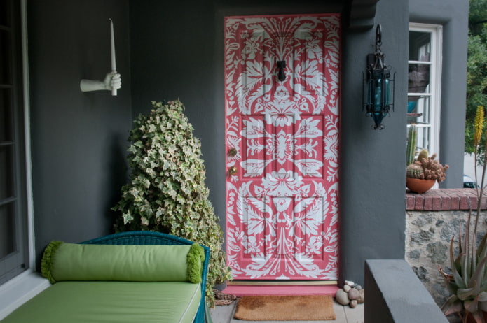 Painted door