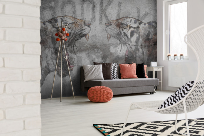 photo wallpaper with images of predatory animals
