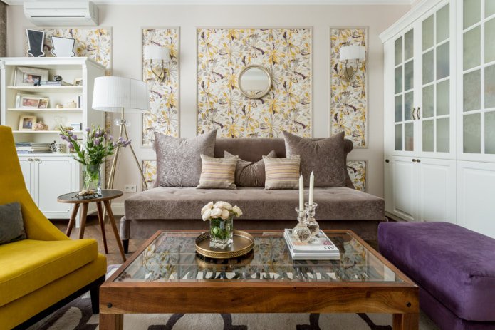 Wallpaper for low ceilings