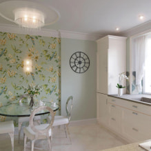Wallpaper for a small room: choosing a color, pattern, expanding photo wallpaper, combination-2