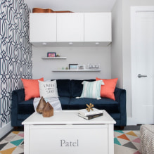 Wallpaper for a small room: choosing a color, pattern, expanding photo wallpaper, combining-6