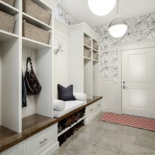 How to choose wallpaper for a small hallway: 70 design ideas-7