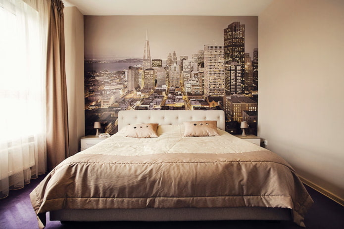 small bedroom in a modern style