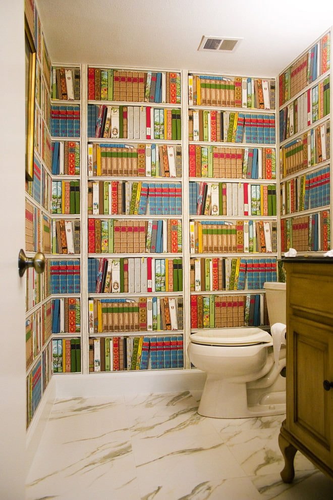 Photo wallpaper with books