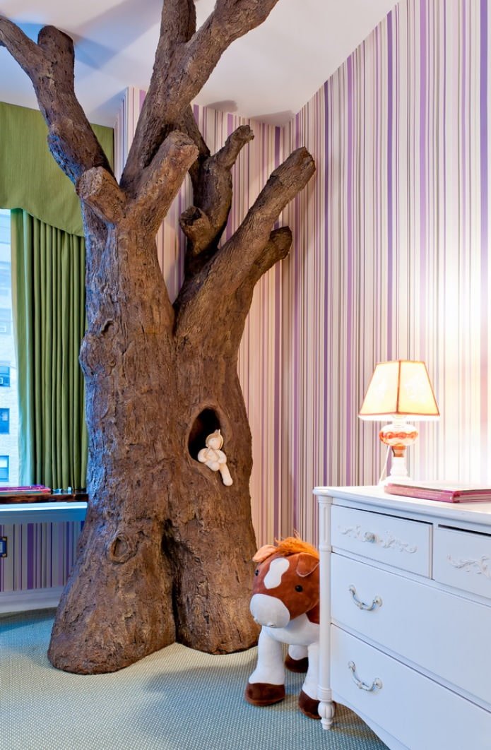 purple striped wallpaper