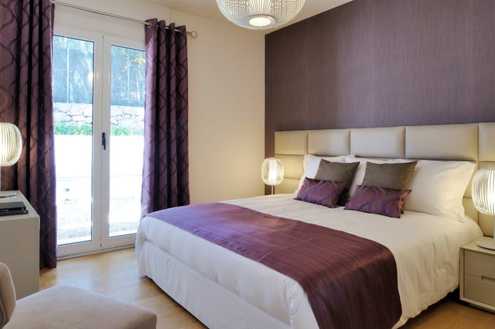 purple curtains with eyelets