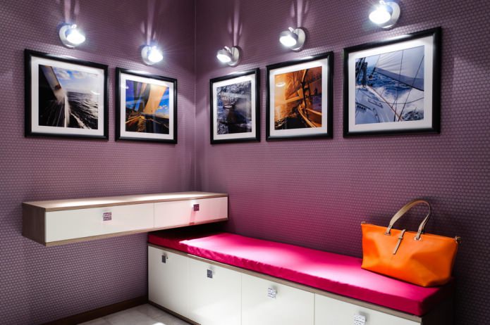 purple hallway