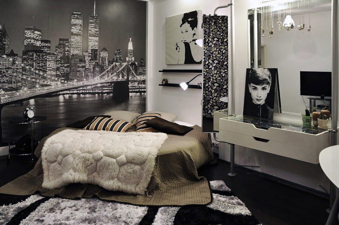 black and white wallpaper with a city
