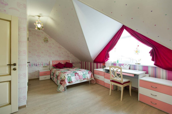 companion wallpaper in a light palette with pink accents