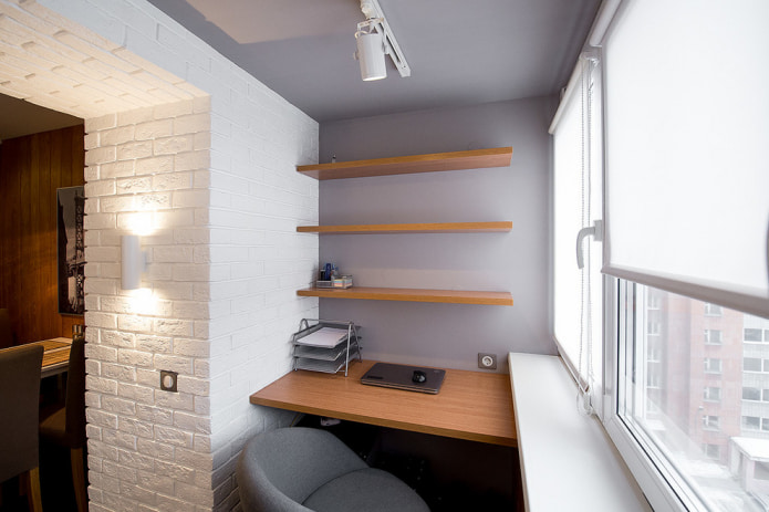 Study near the kitchen