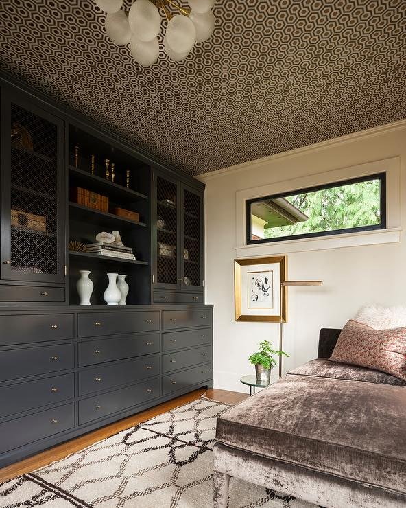 brown ceiling wallpaper 