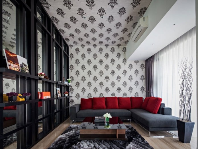 textile ceiling wallpaper