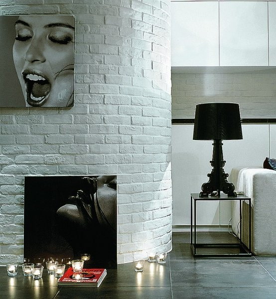 white brick